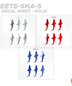 CRB Shark Silhouette Rod Decals - Peel & Stick Supplies