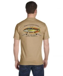 Mud Hole Gear Custom T-Shirt: Bamboo Frame With Crossing Rods