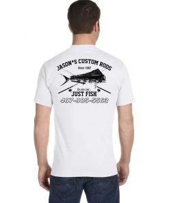 Mud Hole Custom T-Shirt: Vintage Distressed Fish And Rods Gear