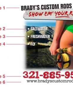 Mud Hole Gear Custom T-Shirt: Show'Em Your Rod (Female Fly Angler)