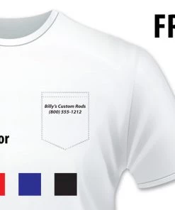 Mud Hole Gear Custom T-Shirt: Show'Em Your Rod (Female Fly Angler)