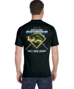 Mud Hole Custom T-Shirt: Largemouth Bass Chasing Lure