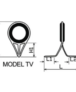 Pacific Bay Components Pac Bay Model TV Guides With Ceramic Rings