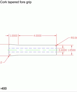 CRB Reverse Tapered Cork Foregrip - 5