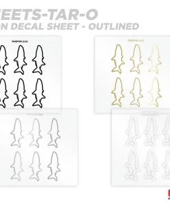 CRB Supplies Tarpon Silhouette Rod Decals - Peel & Stick