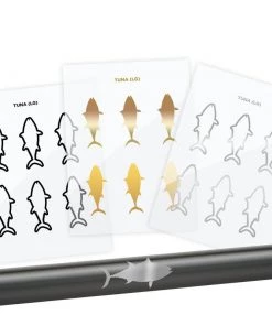 CRB Tuna Silhouette Rod Decals - Peel & Stick Supplies