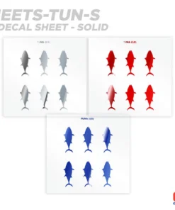 CRB Tuna Silhouette Rod Decals - Peel & Stick Supplies