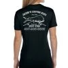 Mud Hole Women's Custom T-Shirt: Vintage Distressed Fish And Rods Gear