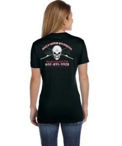 Mud Hole Women's Custom T-Shirt: Skull With Crossing Rods Gear