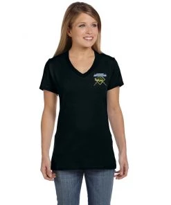 Mud Hole Gear Women's Custom T-Shirt: Largemouth Bass Chasing Lure