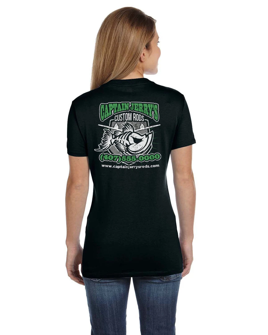 Mud Hole Gear Women's Custom T-Shirt: Green Bones